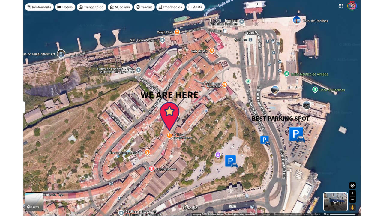 Mapa de estacionamento perto do Atoca Food